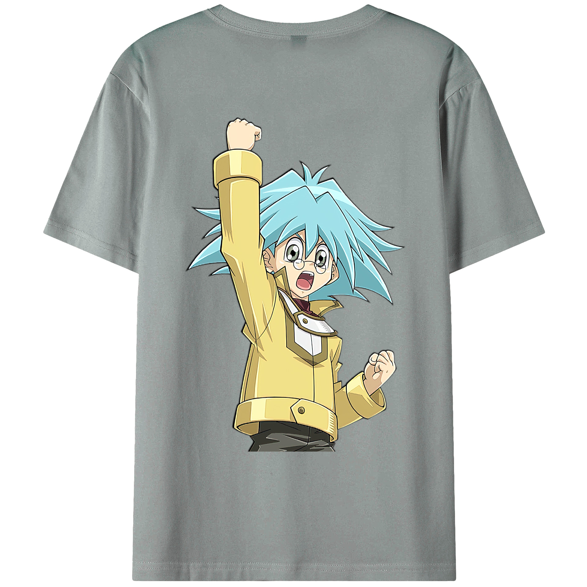 （画像用） 遊☆戯☆王 Yu-Gi-Oh! 綿100％ メンズ半袖Tシャツ（バックプリント） 通気性